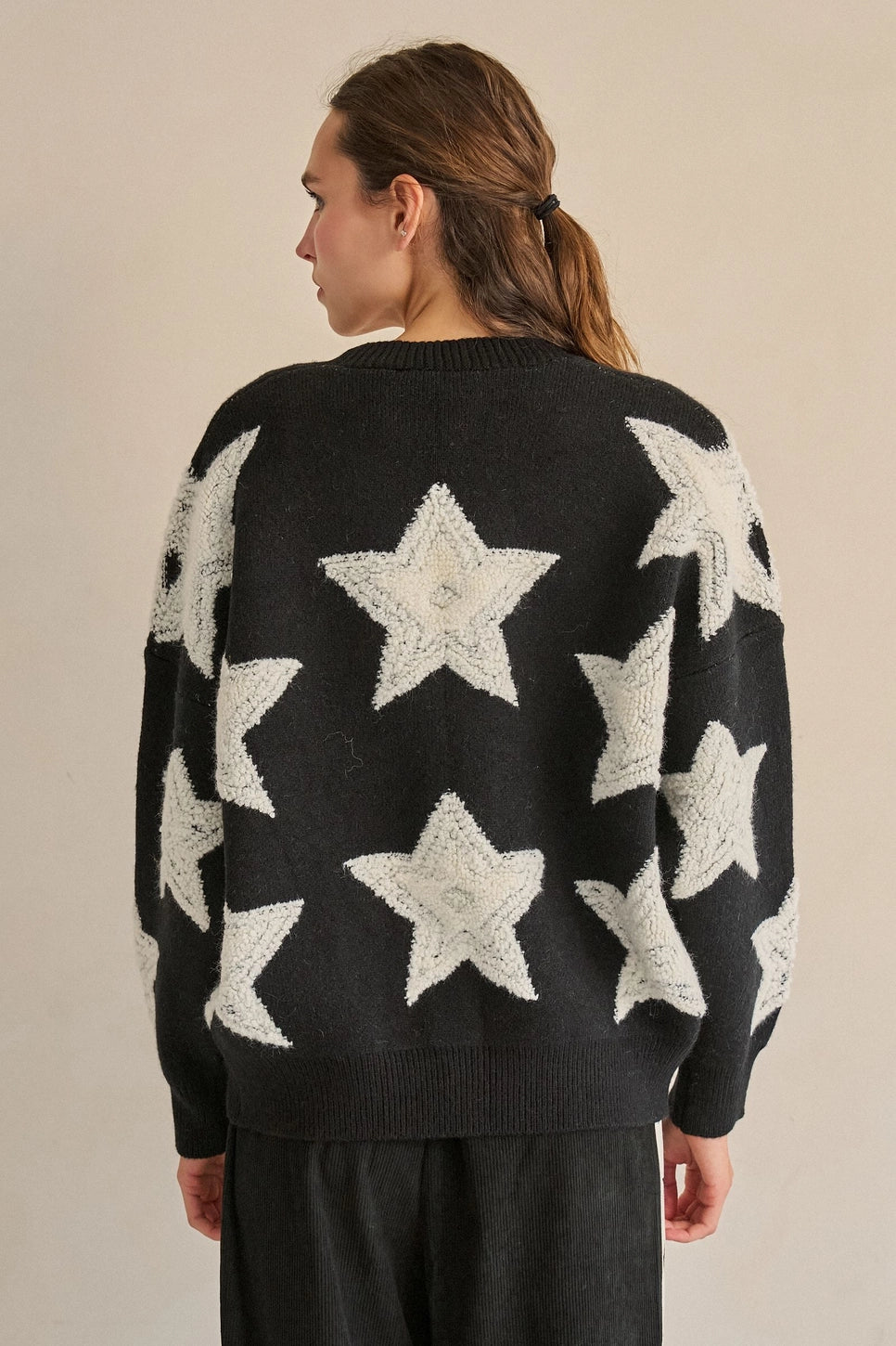 Textured Star Cardigan