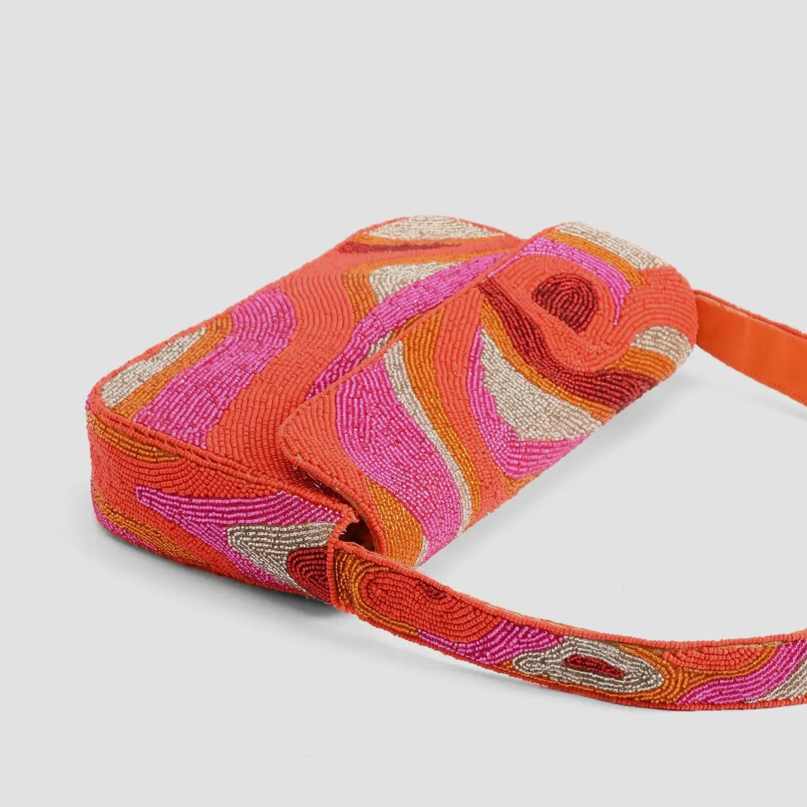 The Golden Poppy Beaded Shoulder Bag