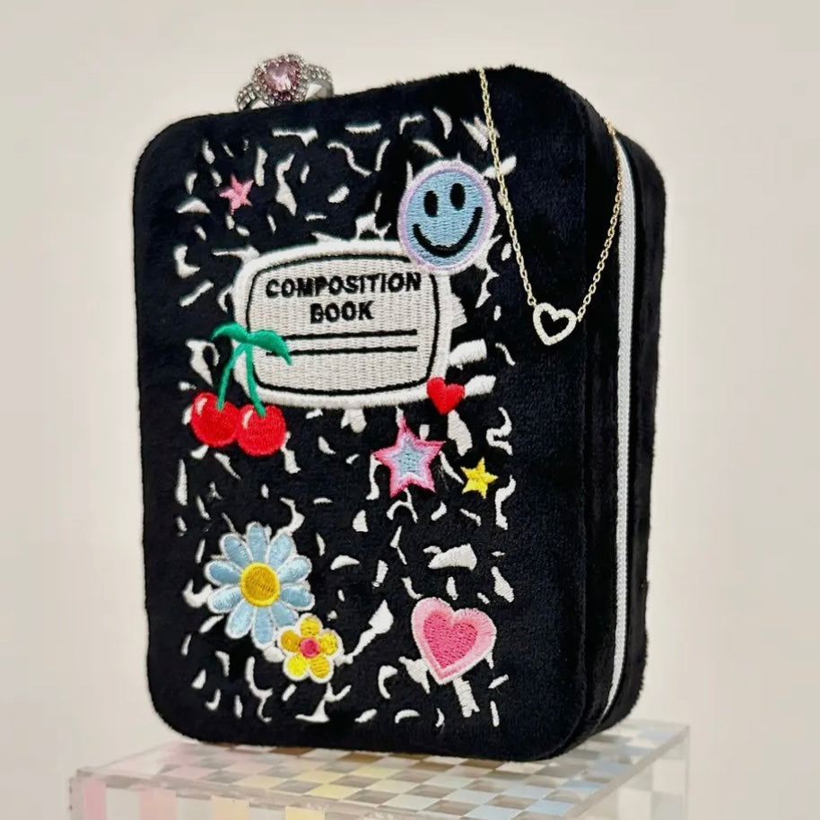 Velvet Jewelry Travel Case - Notebook