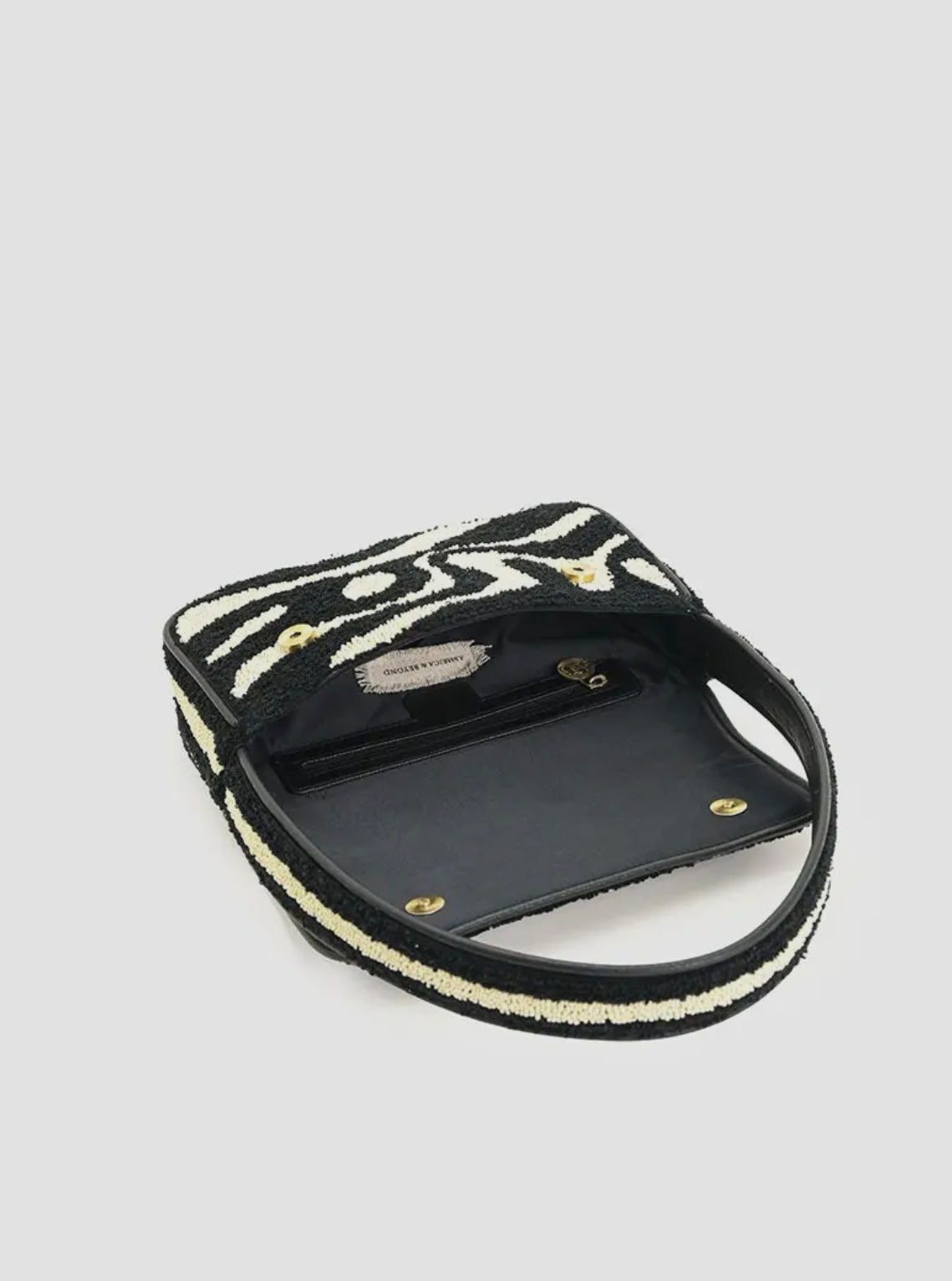 The Soho Inked Tufted & Beaded Shoulder Bag