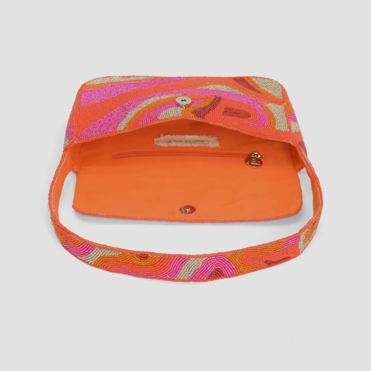 The Golden Poppy Beaded Shoulder Bag
