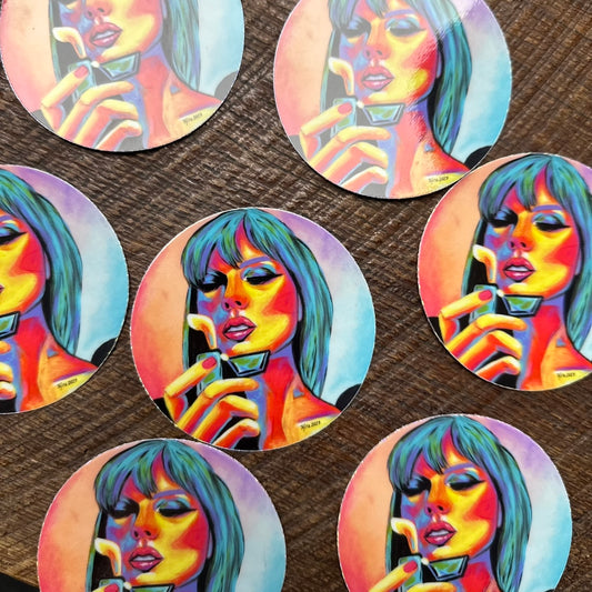 Taylor Flame Sticker.