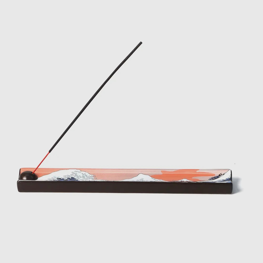 Ceramic Incense Burner - Great Wave in Pink