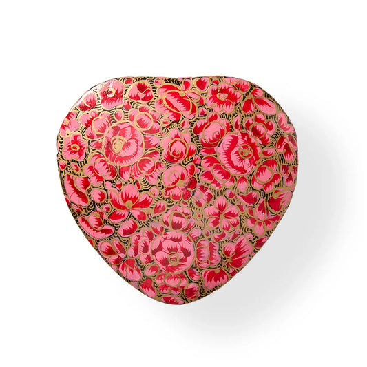 Pink Red Handpainted Heart Box