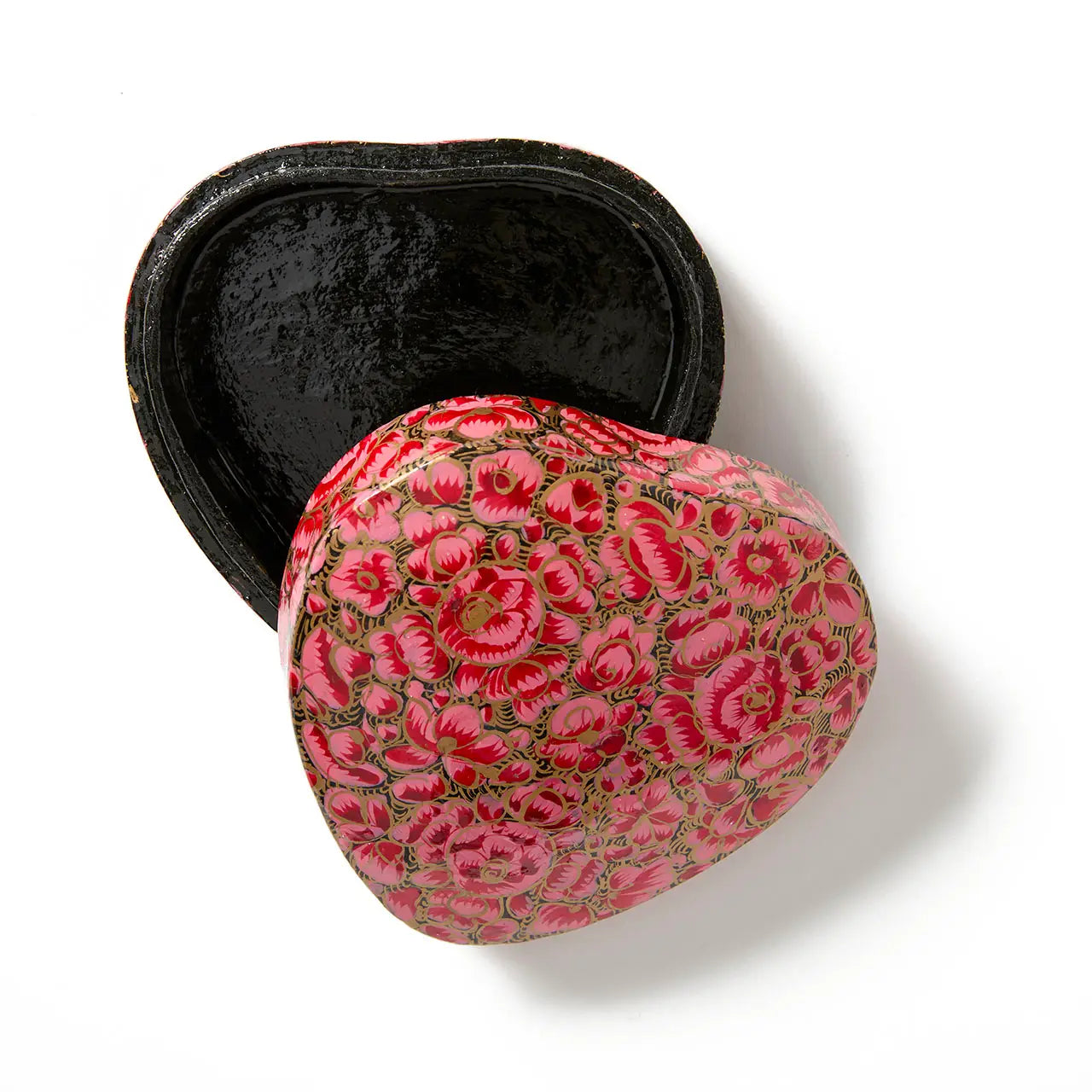 Pink Red Handpainted Heart Box
