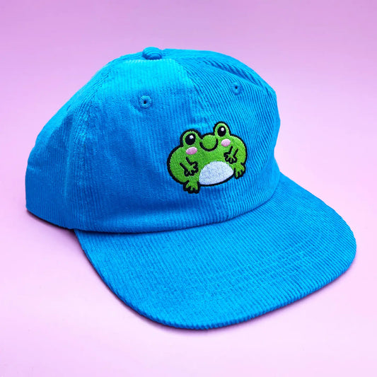 Corduroy Hat - Blue Frog