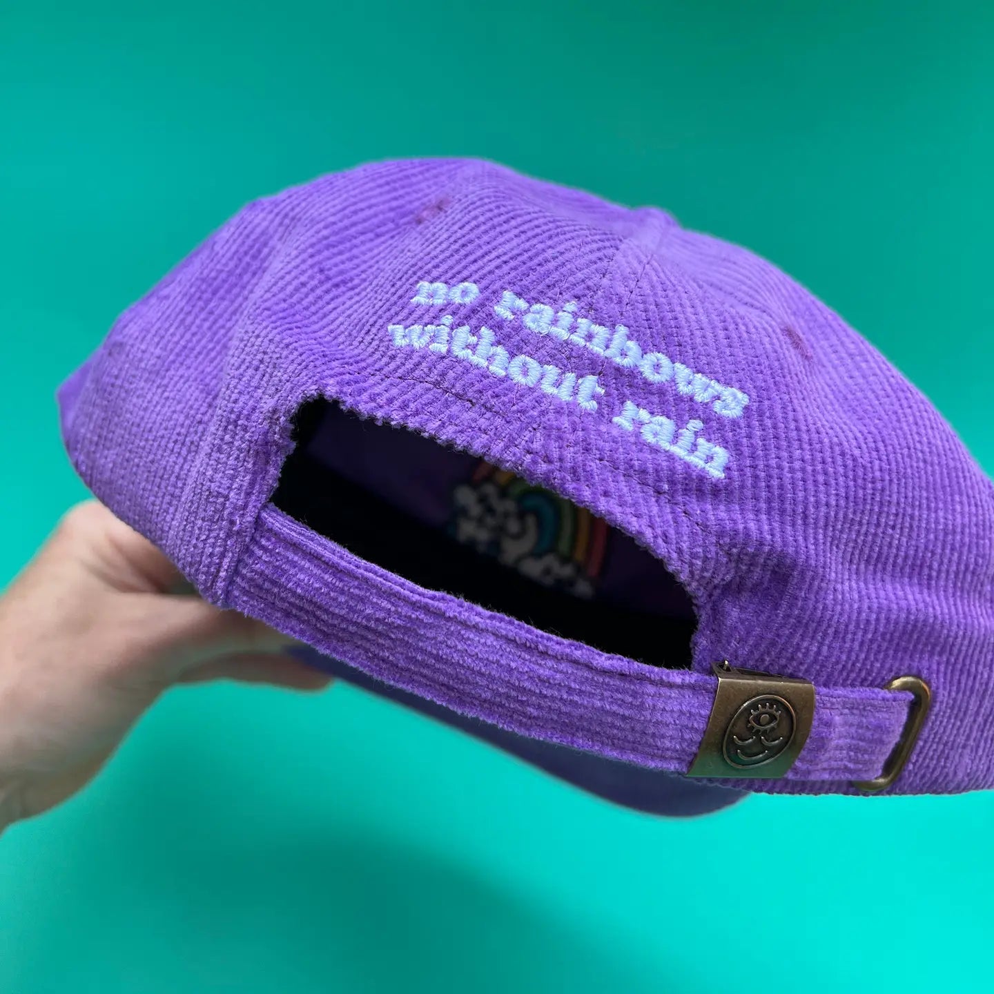 Corduroy Hat - Purple Rainbow