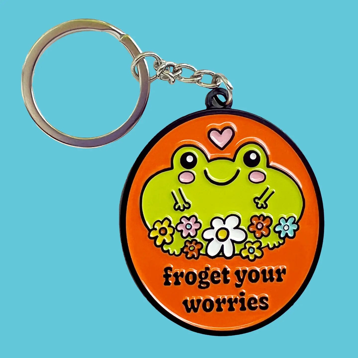 Froget Your Worries Frog Keychain