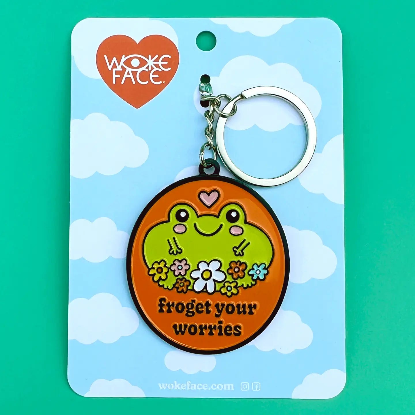 Froget Your Worries Frog Keychain