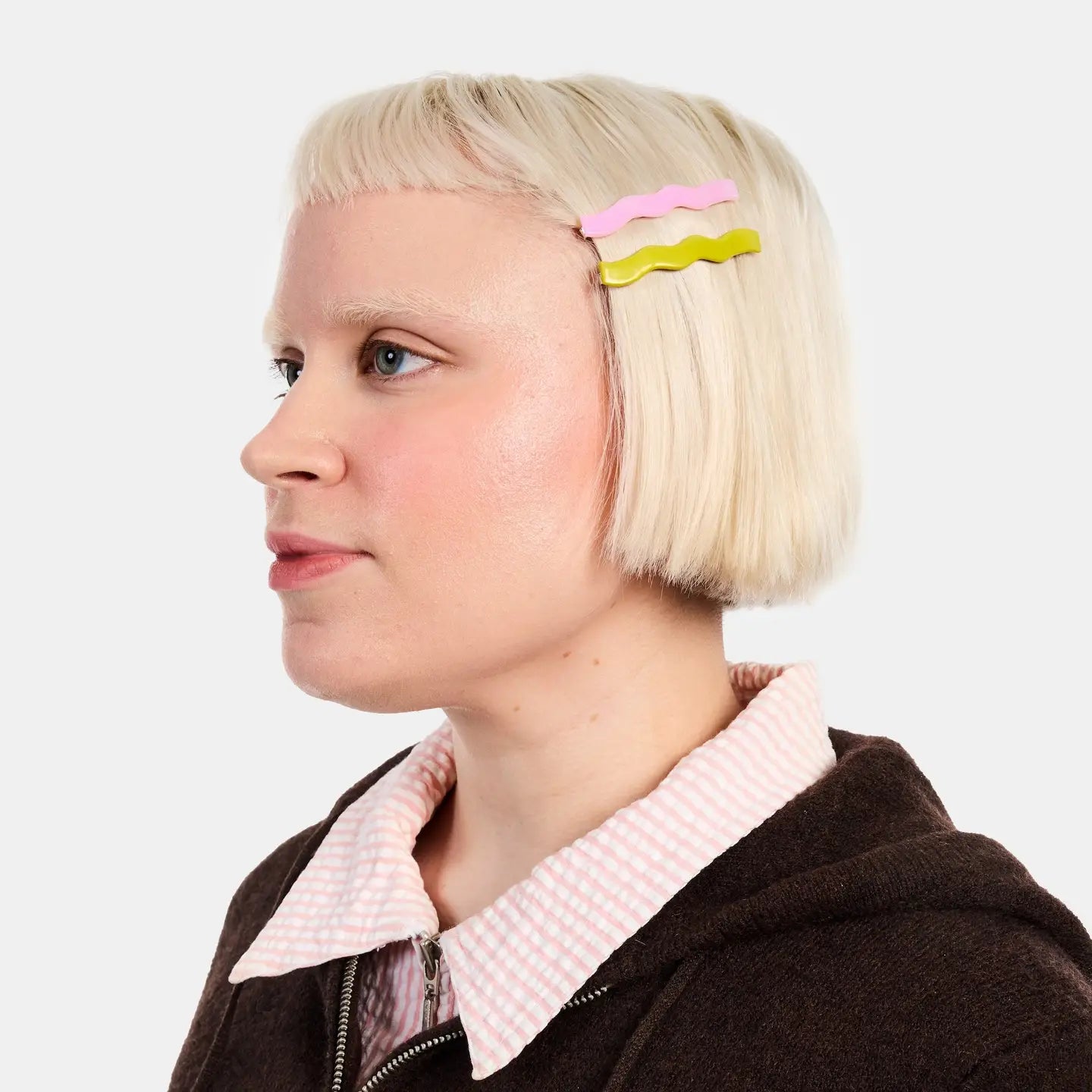 Slide Clips in Lilac + Chartreuse