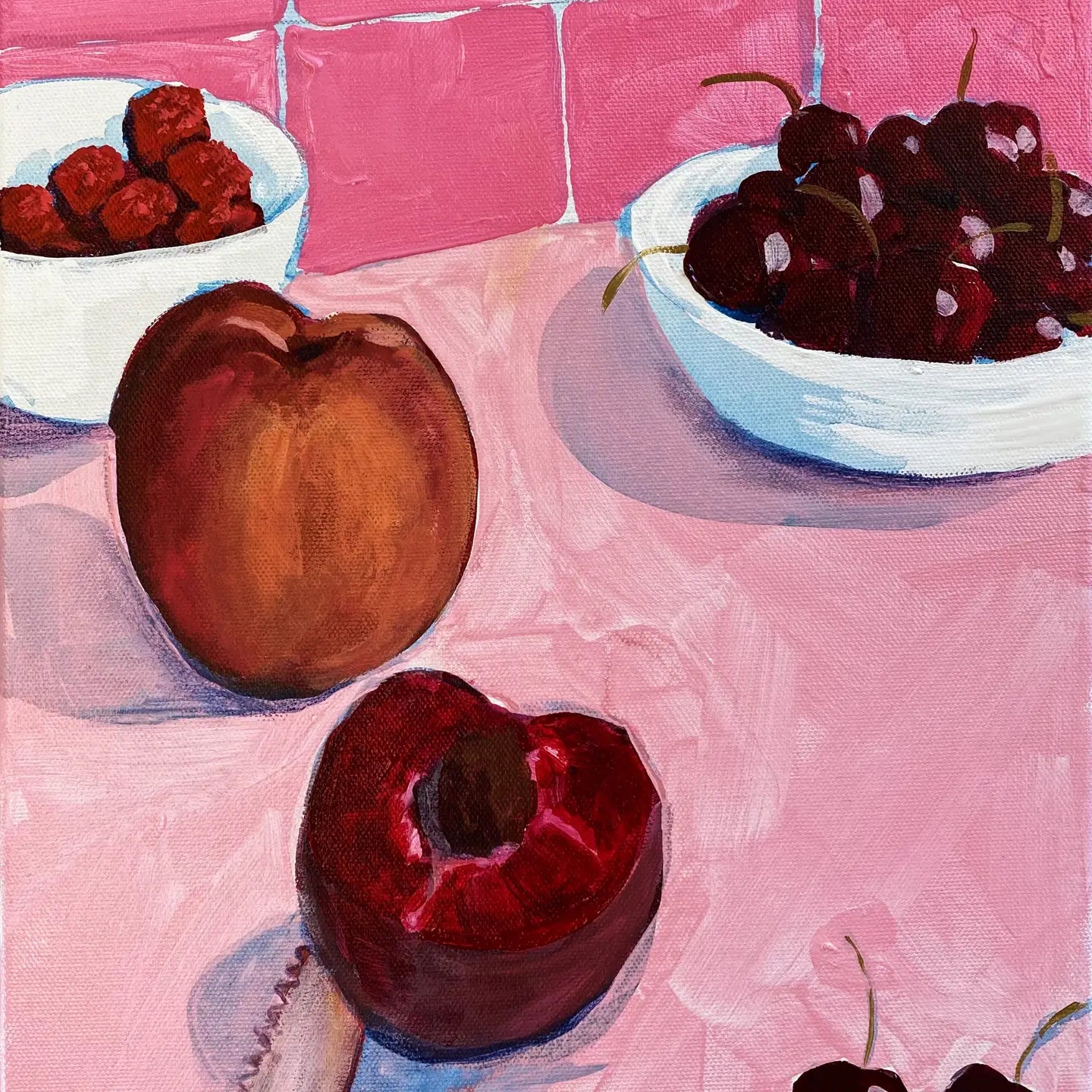 Still Life with Cherries Print 8 x 10