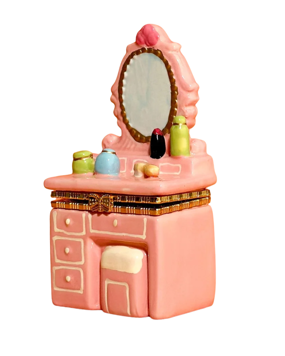 mini dresser trinket box Pink Dresser Trinket Box