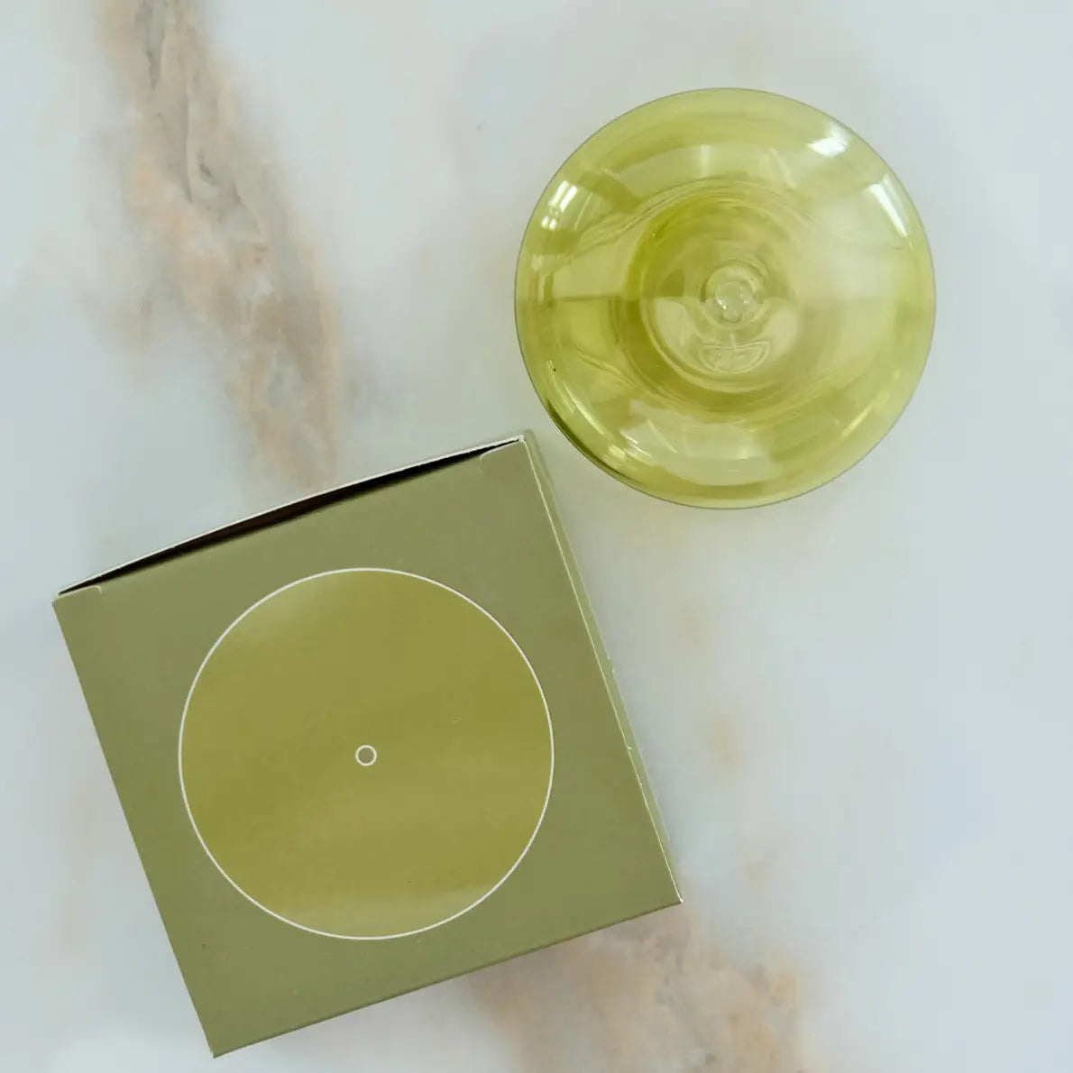 Glass Bubble Incense Burner - Translucent Olive