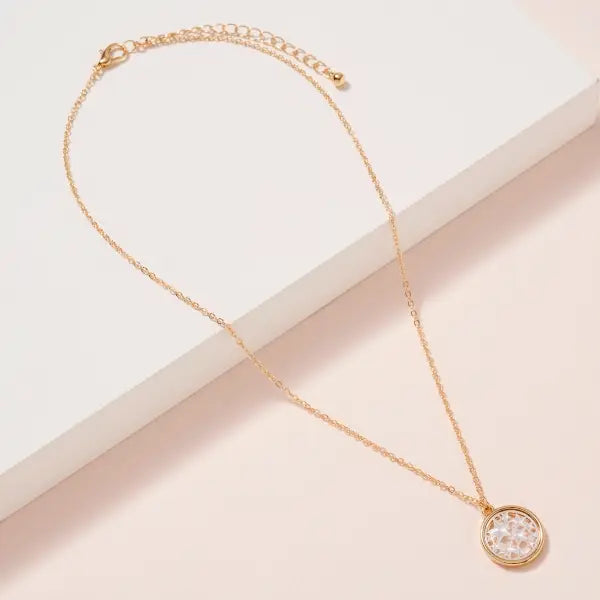 Silver + Gold Star Pendant Necklace.