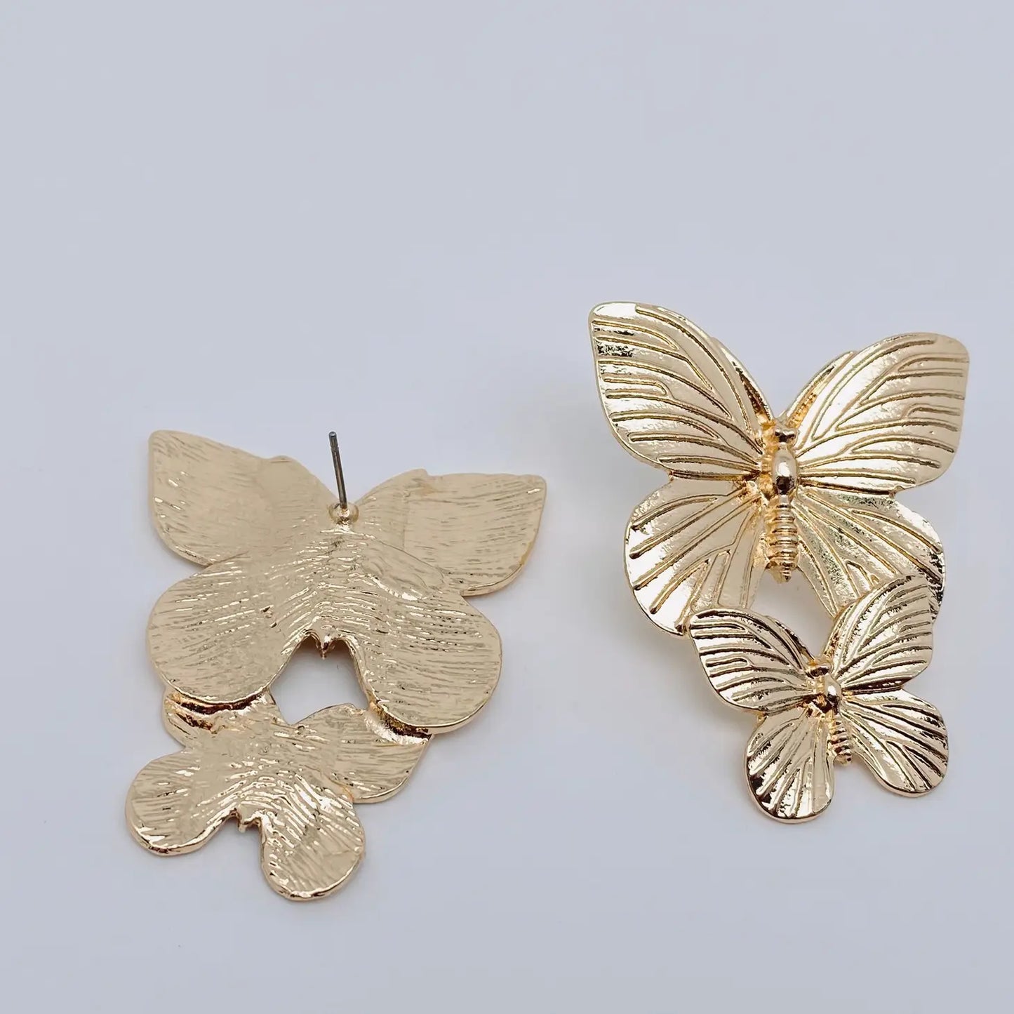 Metallic Butterfly Earrings.