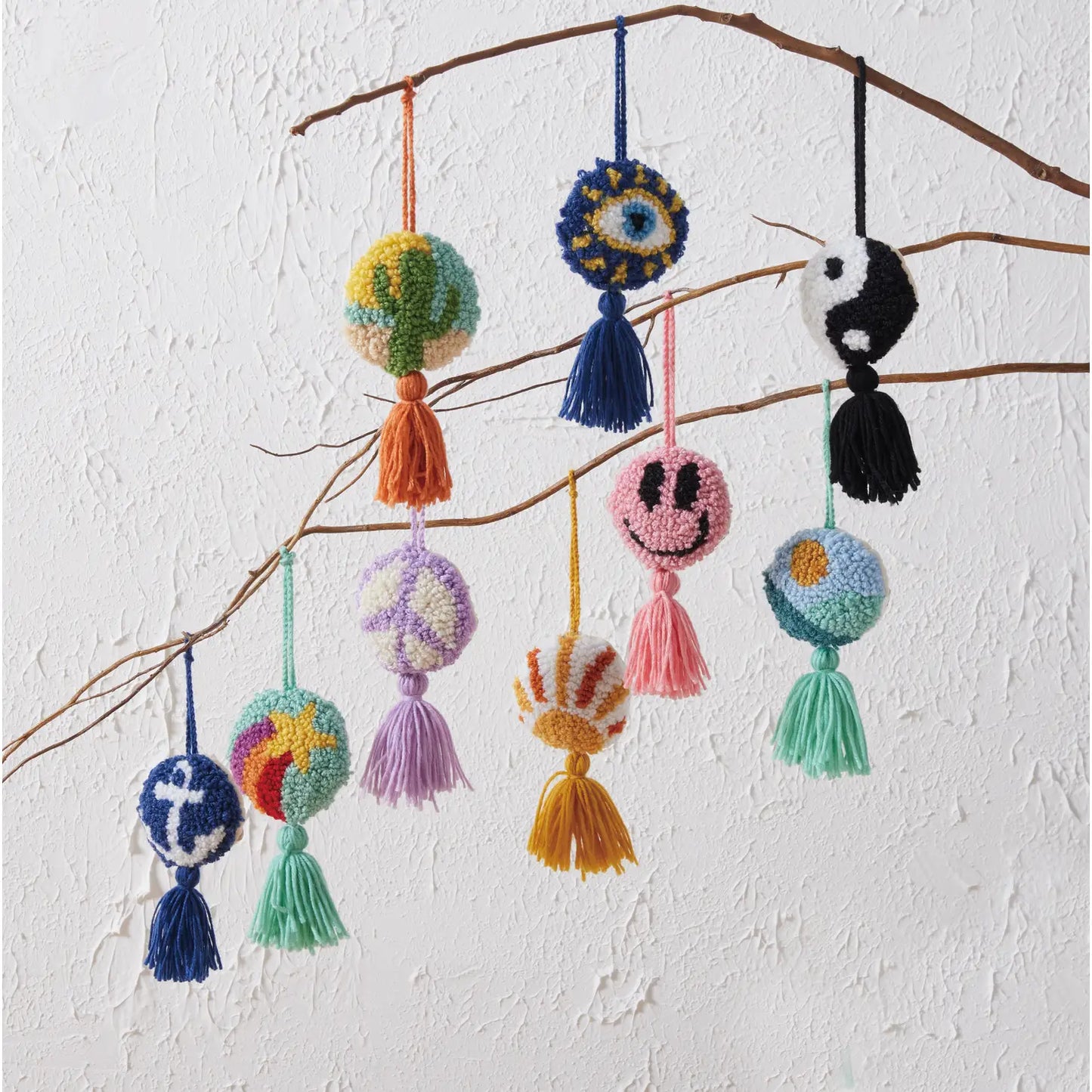 Yin Yang Hook Tassel Ornament.