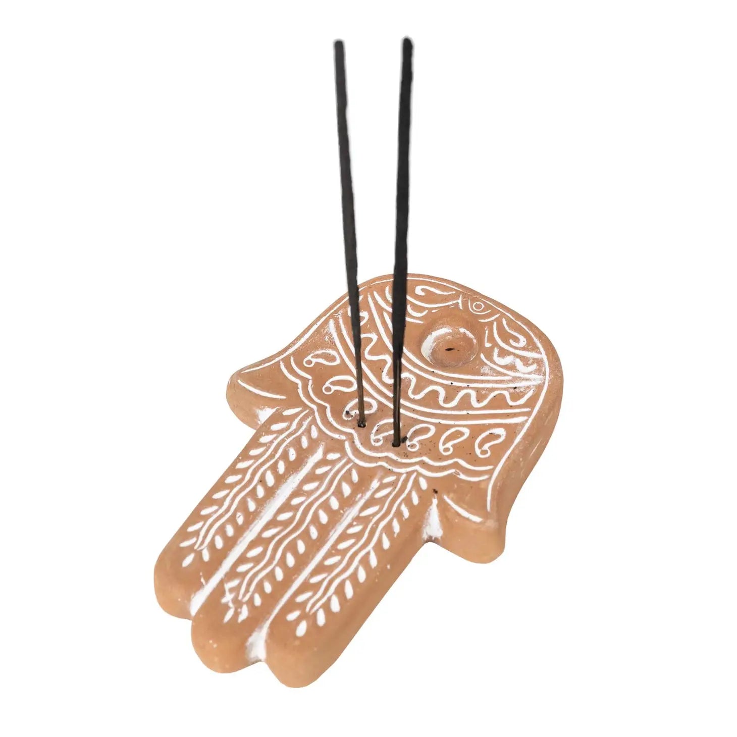 Terracotta Hand Incense Burner.