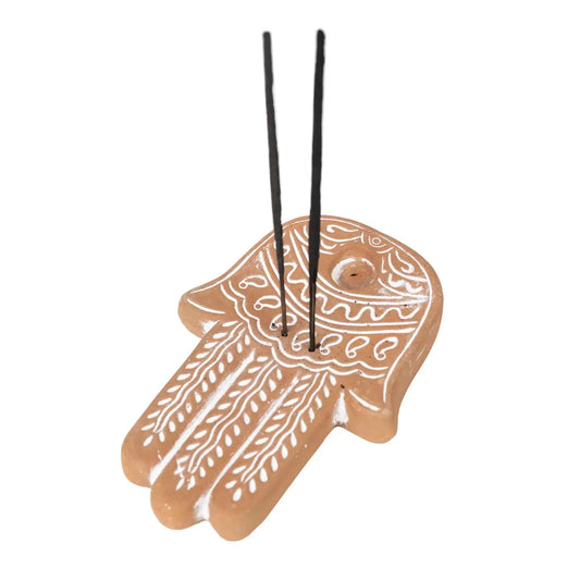 Terracotta Hand Incense Burner.