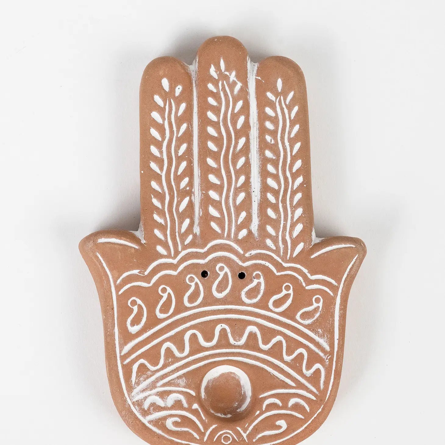 Terracotta Hand Incense Burner.