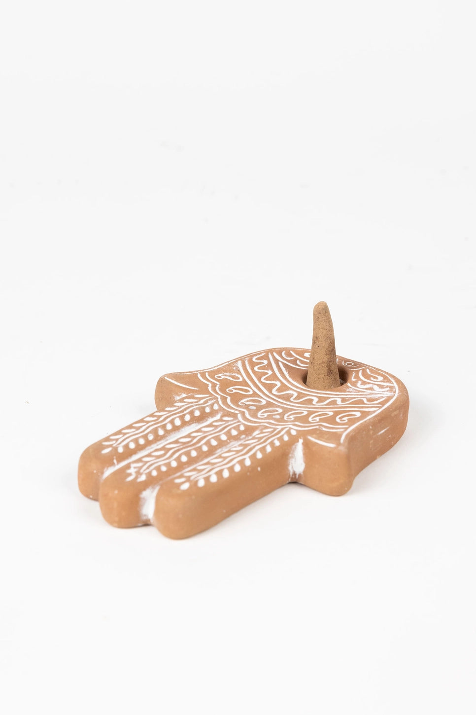 Terracotta Hand Incense Burner.