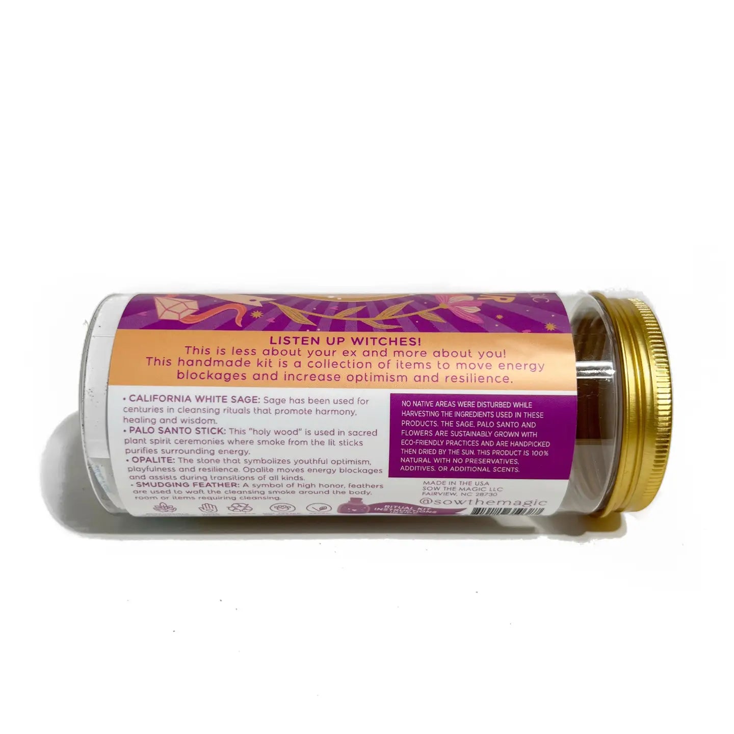 Hex Your Ex Ritual Kit with Opalite, Palo Santo + Sage.
