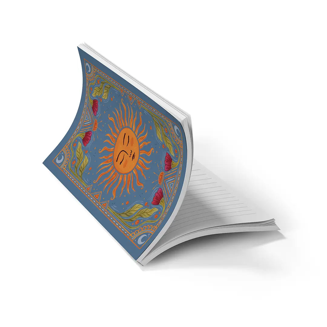 Sun Tarot Soft Touch Lay Flat Notebook