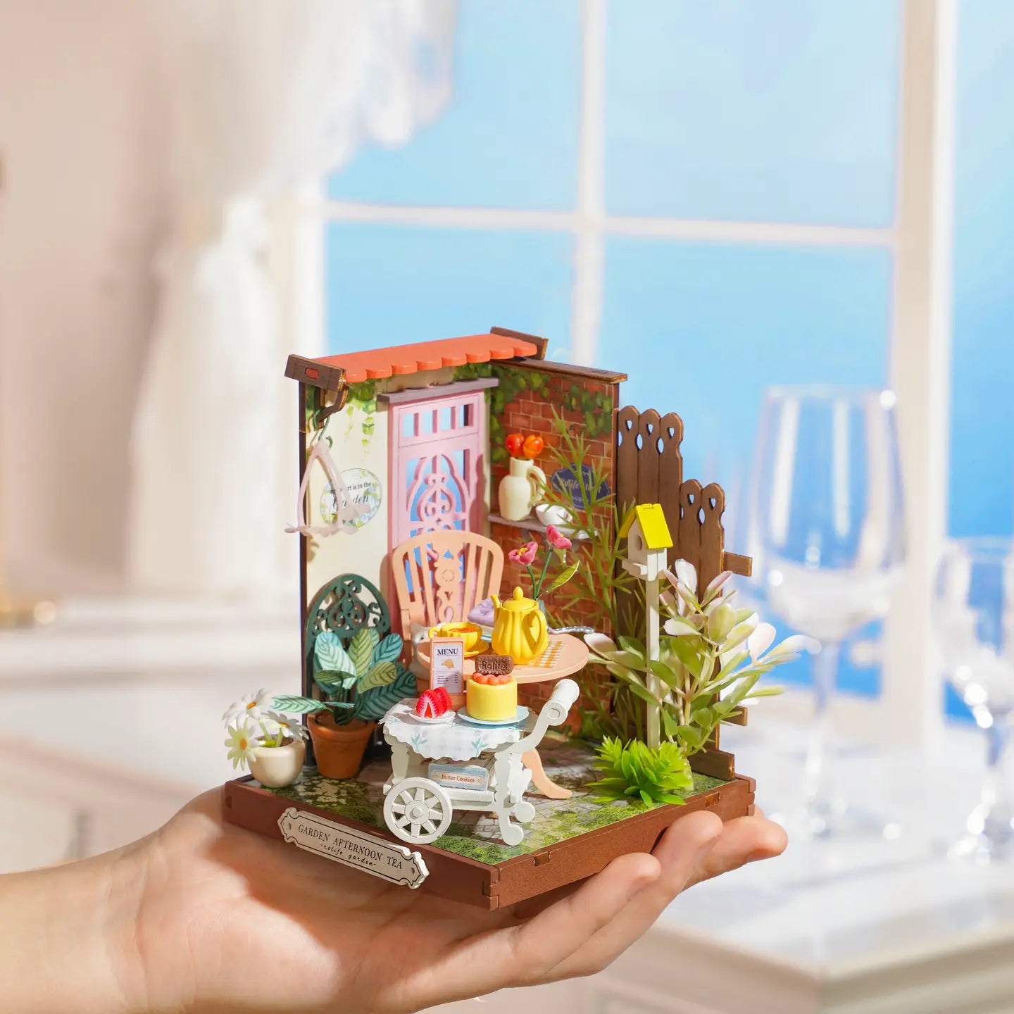 DIY Miniature House Kit: Fancy Tea Yard
