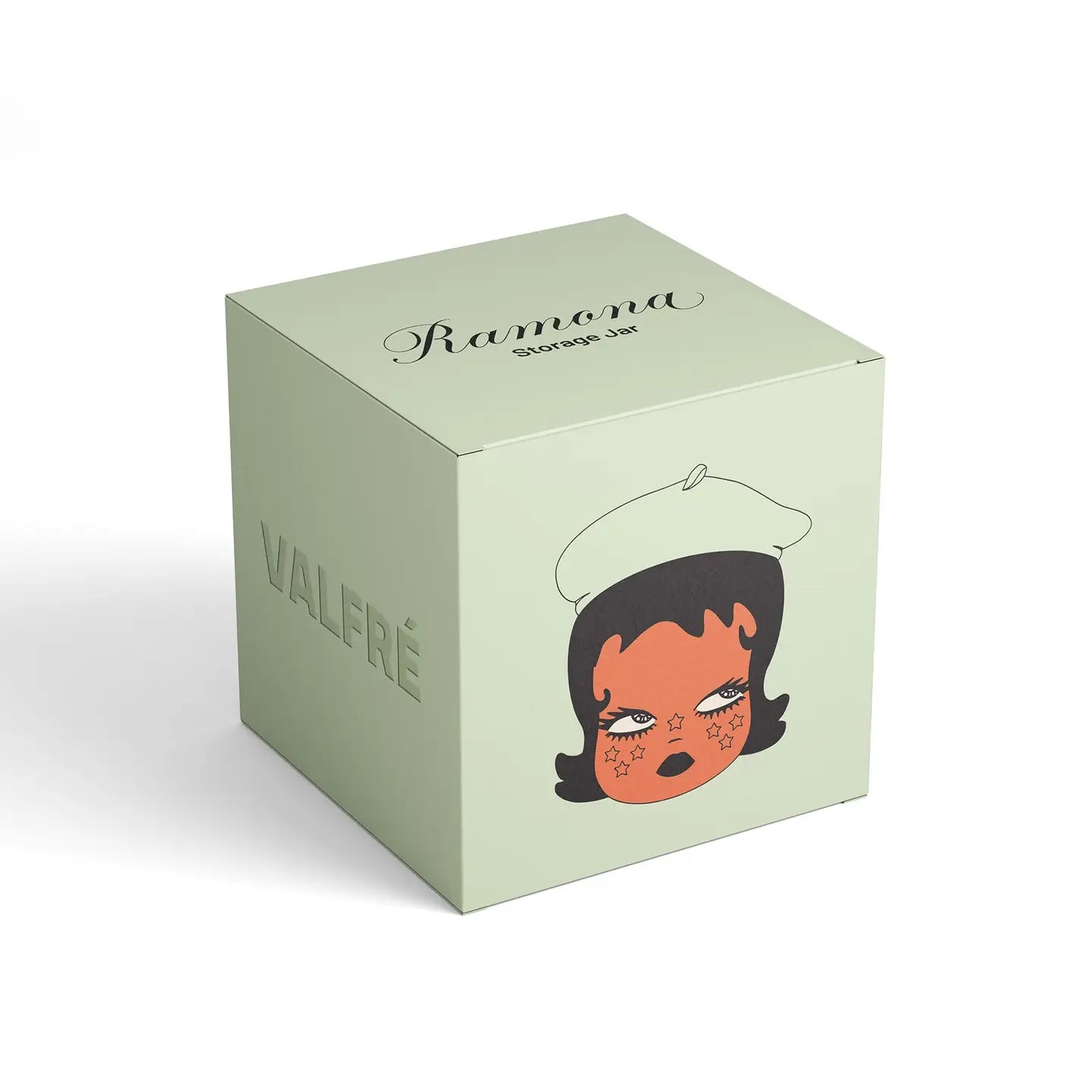 Valfre Ramona Ceramic Storage Jar - Green Beret