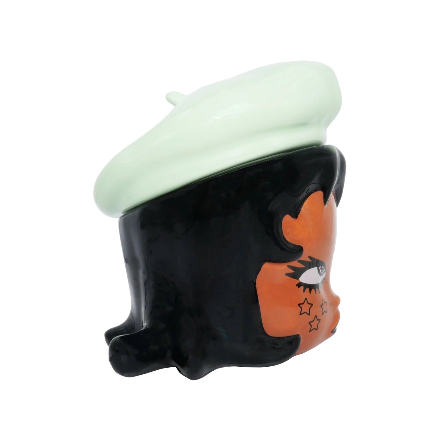 Valfre Ramona Ceramic Storage Jar - Green Beret
