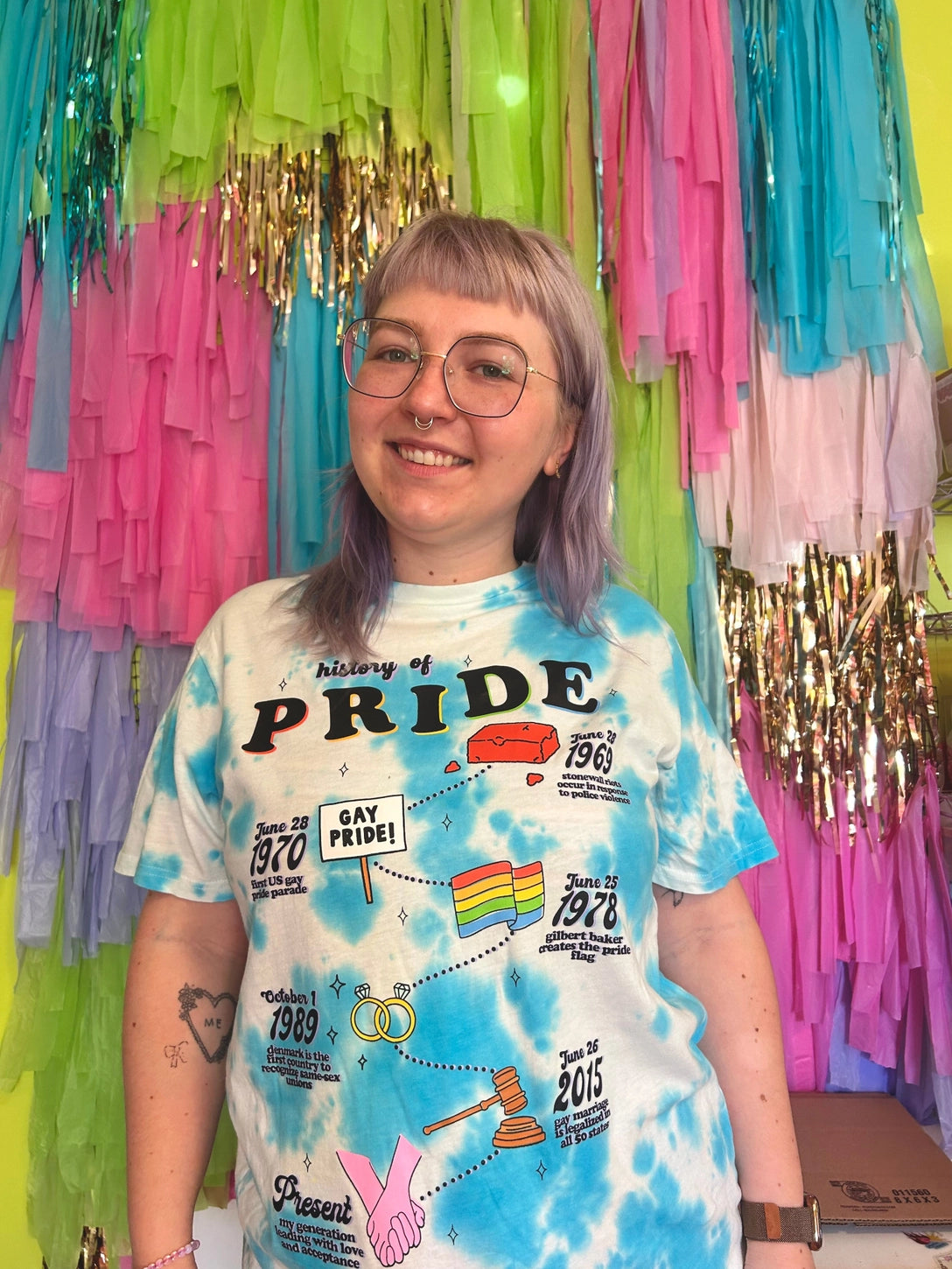 History Of Pride Tide Dye T-shirt