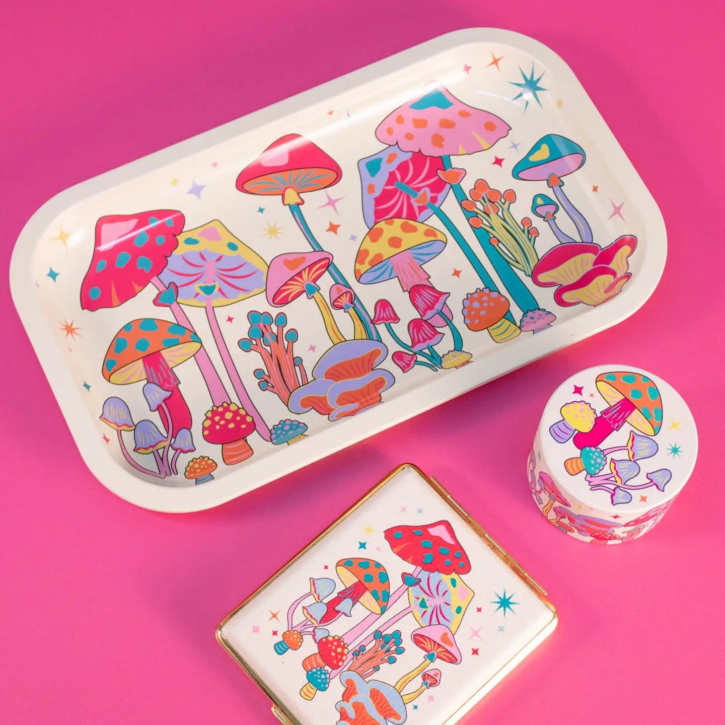 Colorful Mushroom Tray