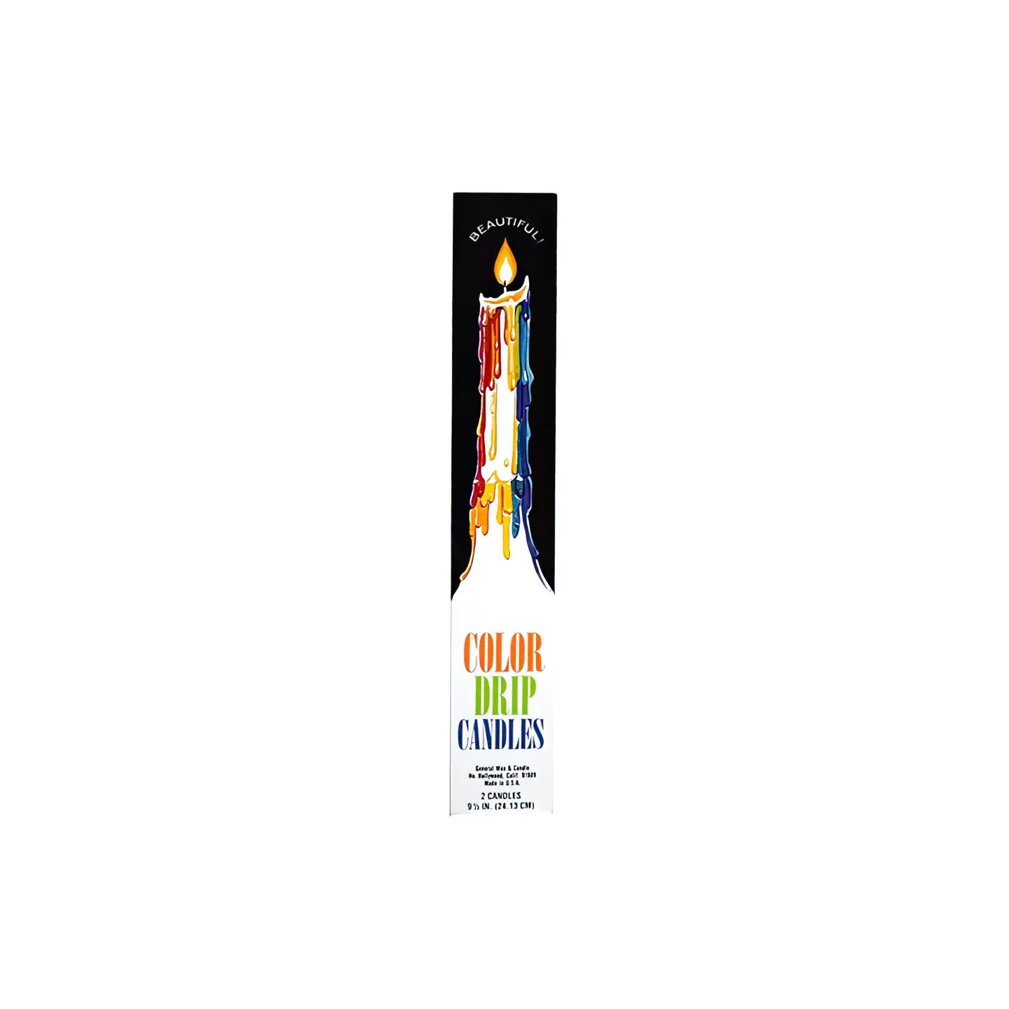 Retro Drip Candles - 2pk