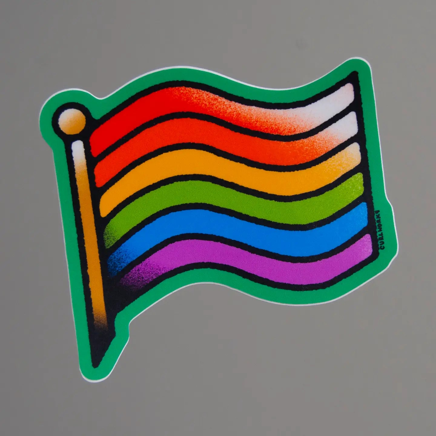 Gay Pride Flag Vinyl Sticker