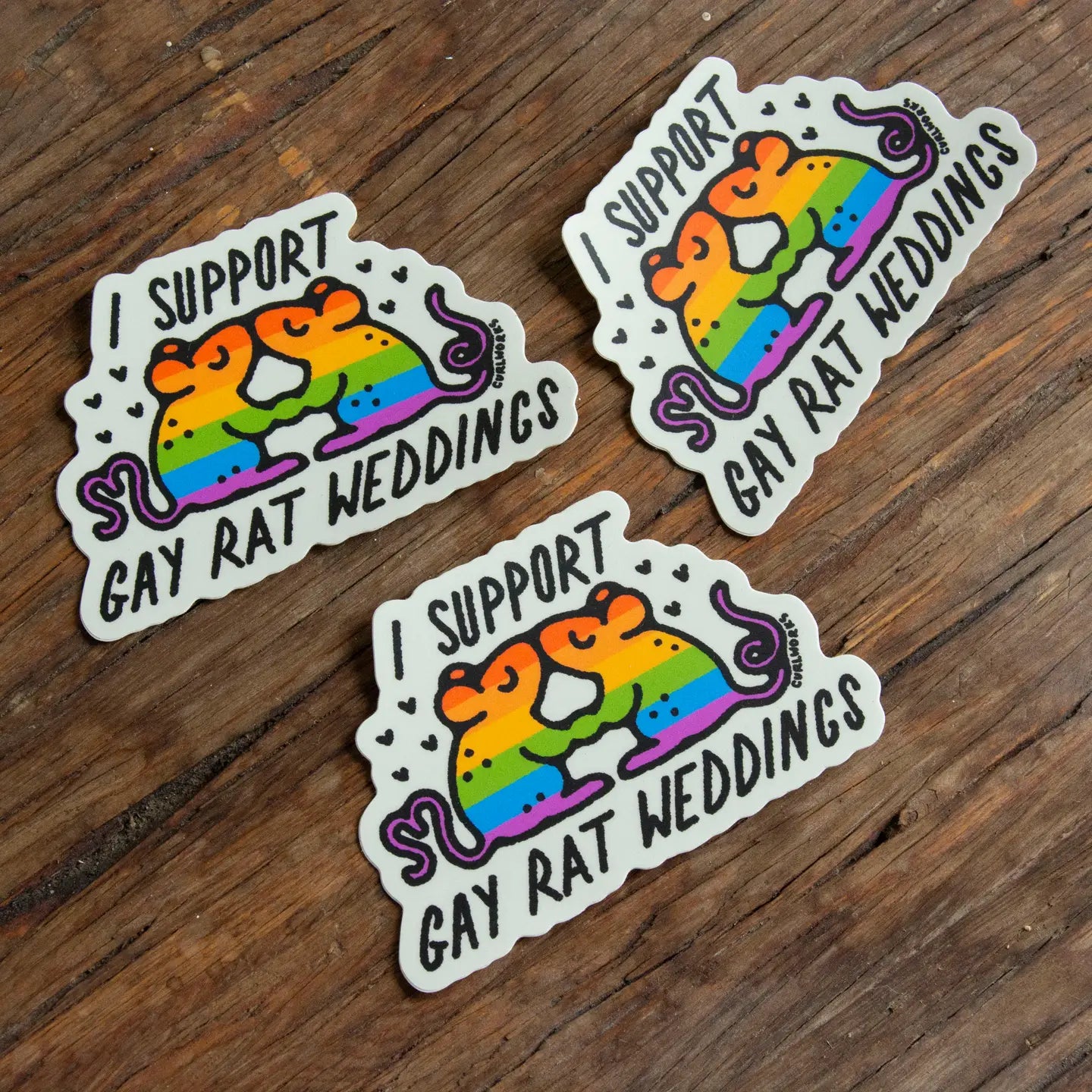 I Support Gay Rat Weddings Sticker