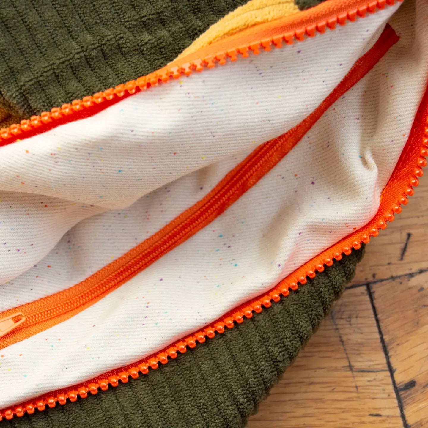 The Fish Bag - Mustard & Forrest Green
