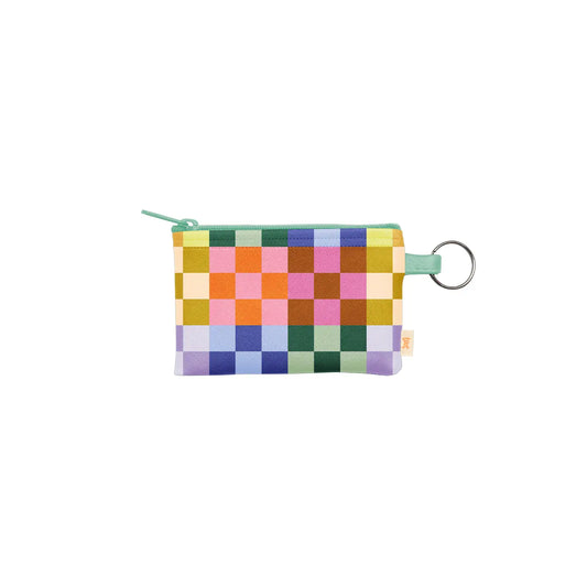 Checkered Peggy Wallet Key Ring