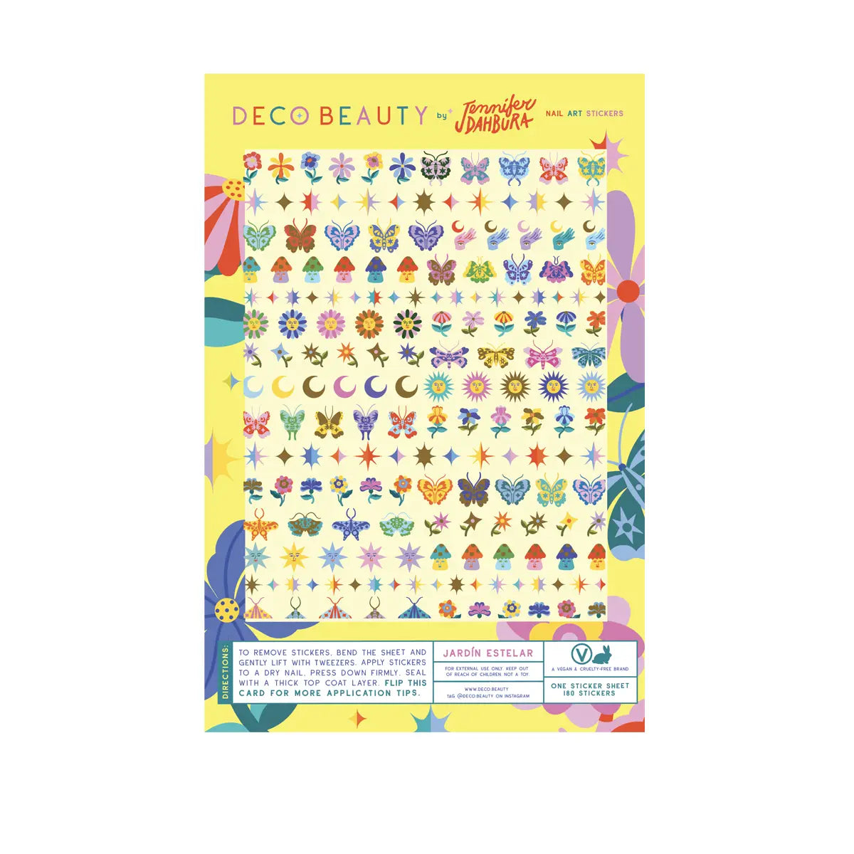 Nail Art Stickers - Jardín Estelar