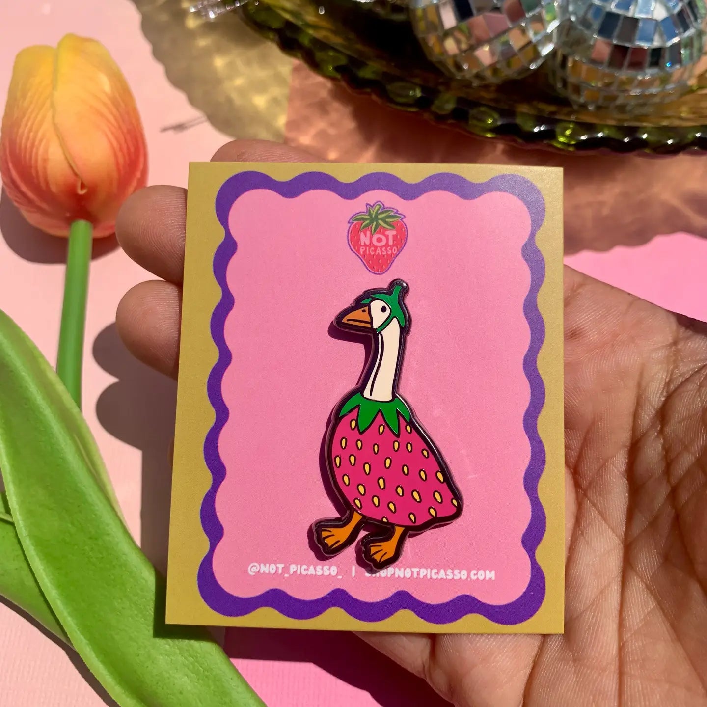Gooseberry Enamel Pin