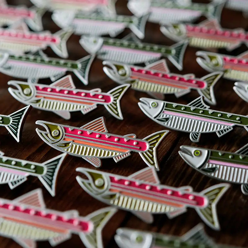 Sockeye Salmon Enamel Pin