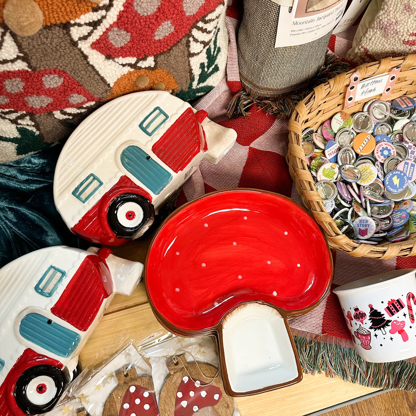 Mushroom Serving Tray.