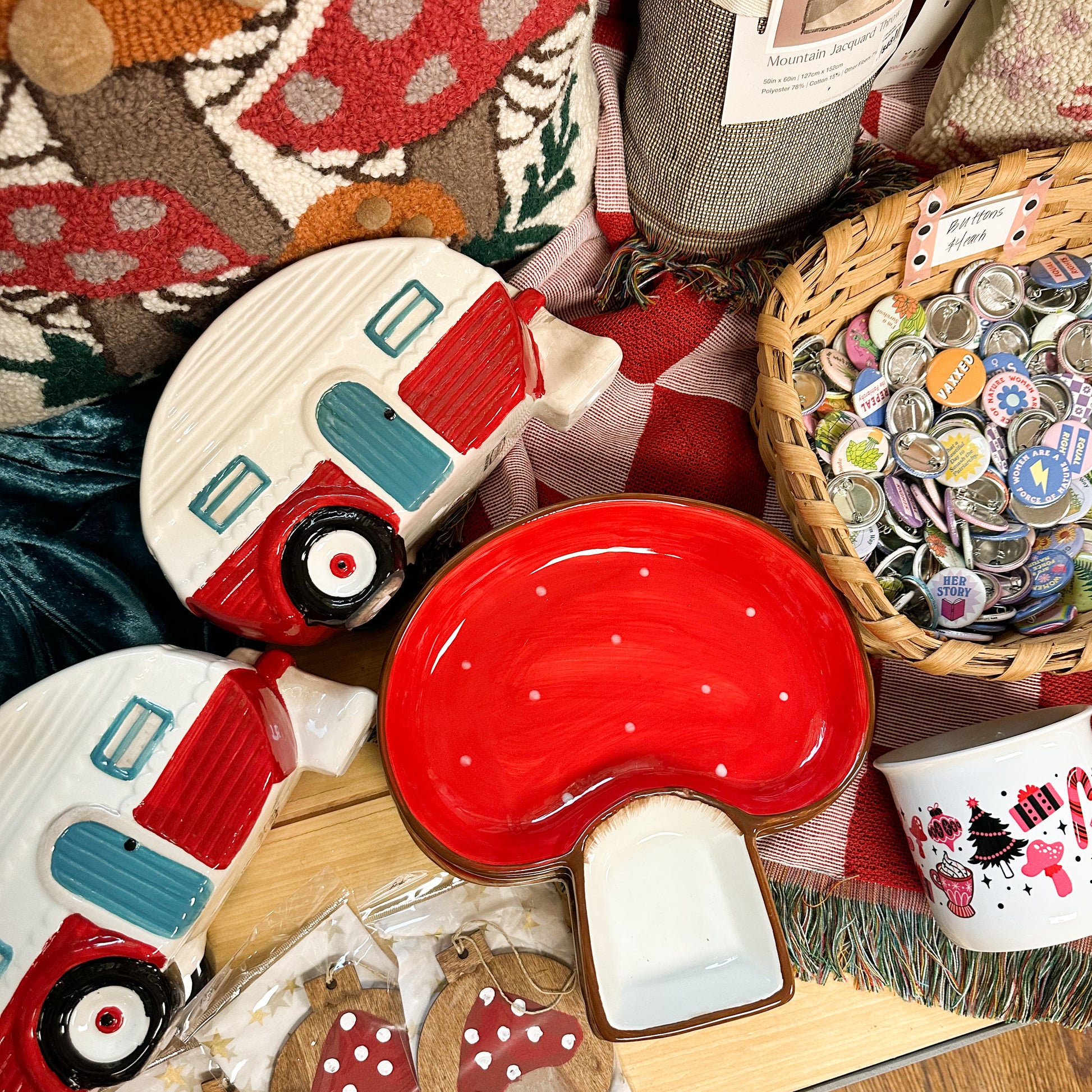 Mushroom Serving Tray.