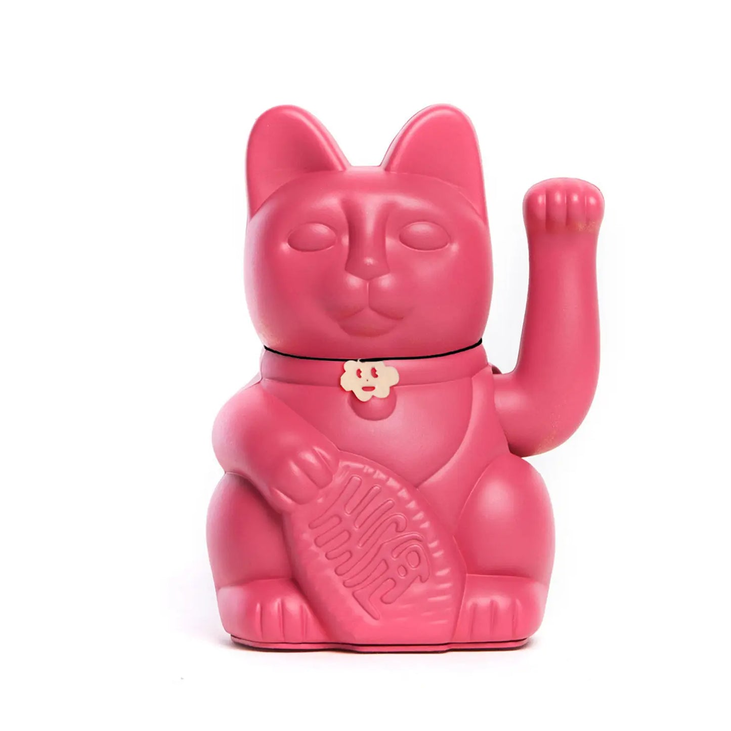 Waving Lucky Cat - Red Violet - Good Luck + Creativity