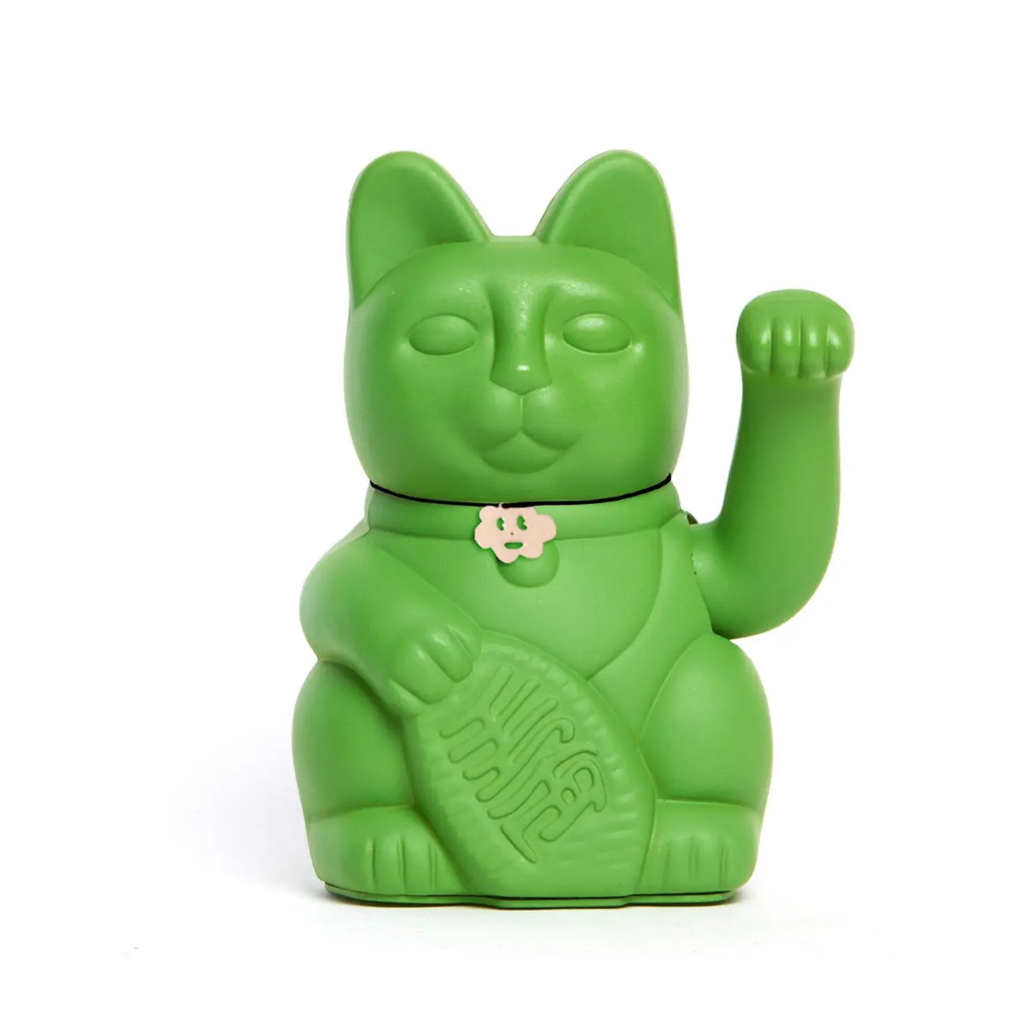 Waving Lucky Cat - Hulk Green - Brings Luck To Relatives