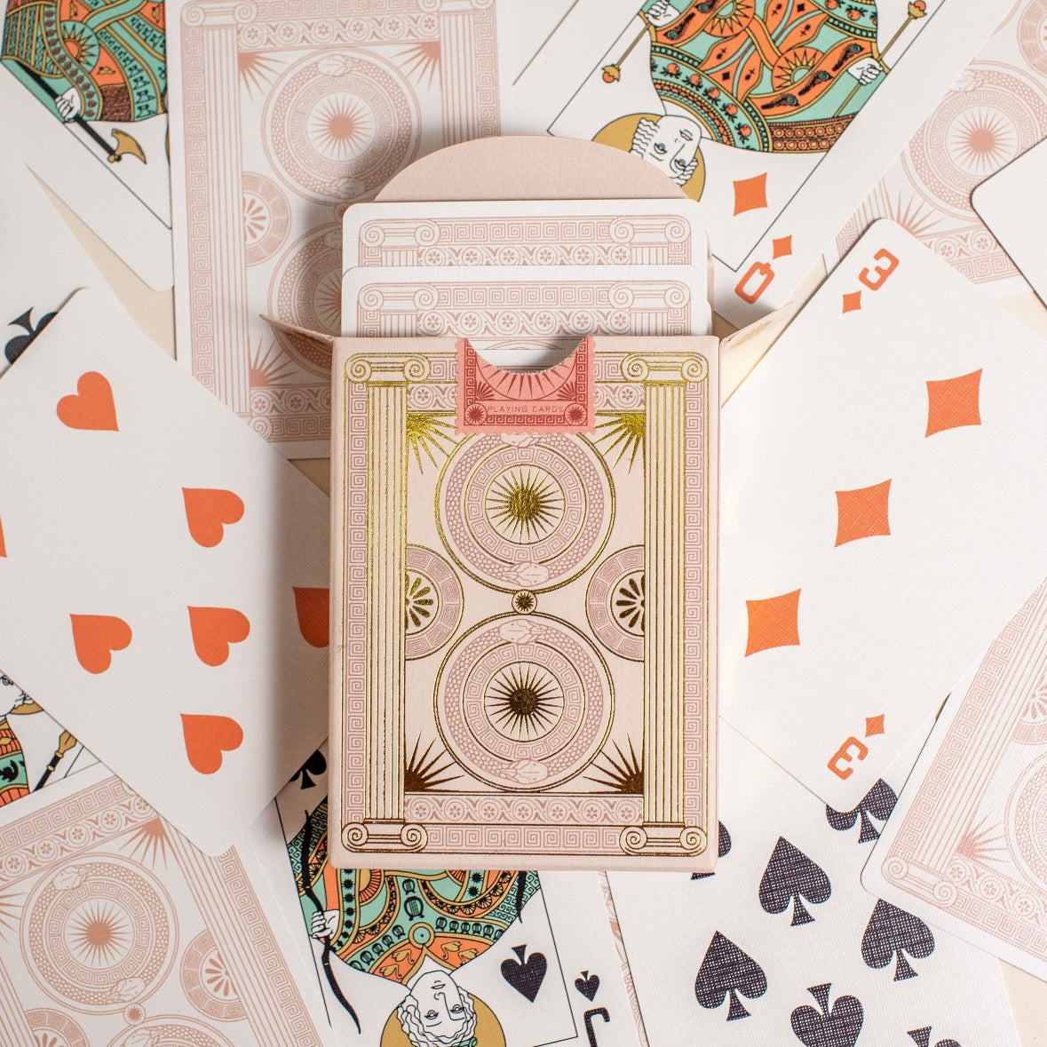 The Olympia Playing Cards in Stone.