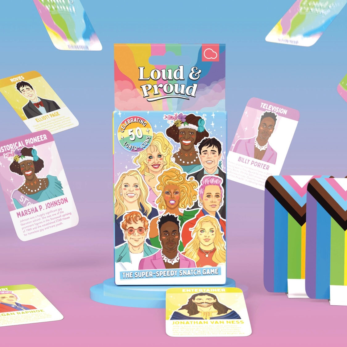 Loud & Proud Pride Card Game.