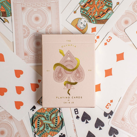 The Olympia Playing Cards in Stone.