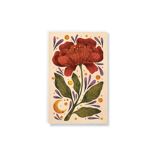 Burgundy Bloom Classic Layflat Journal Notebook