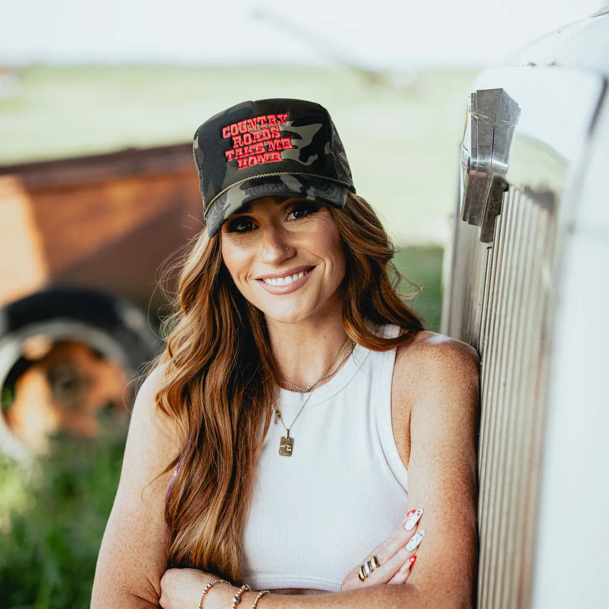 Country Roads Take Me Home Foam Trucker Hat