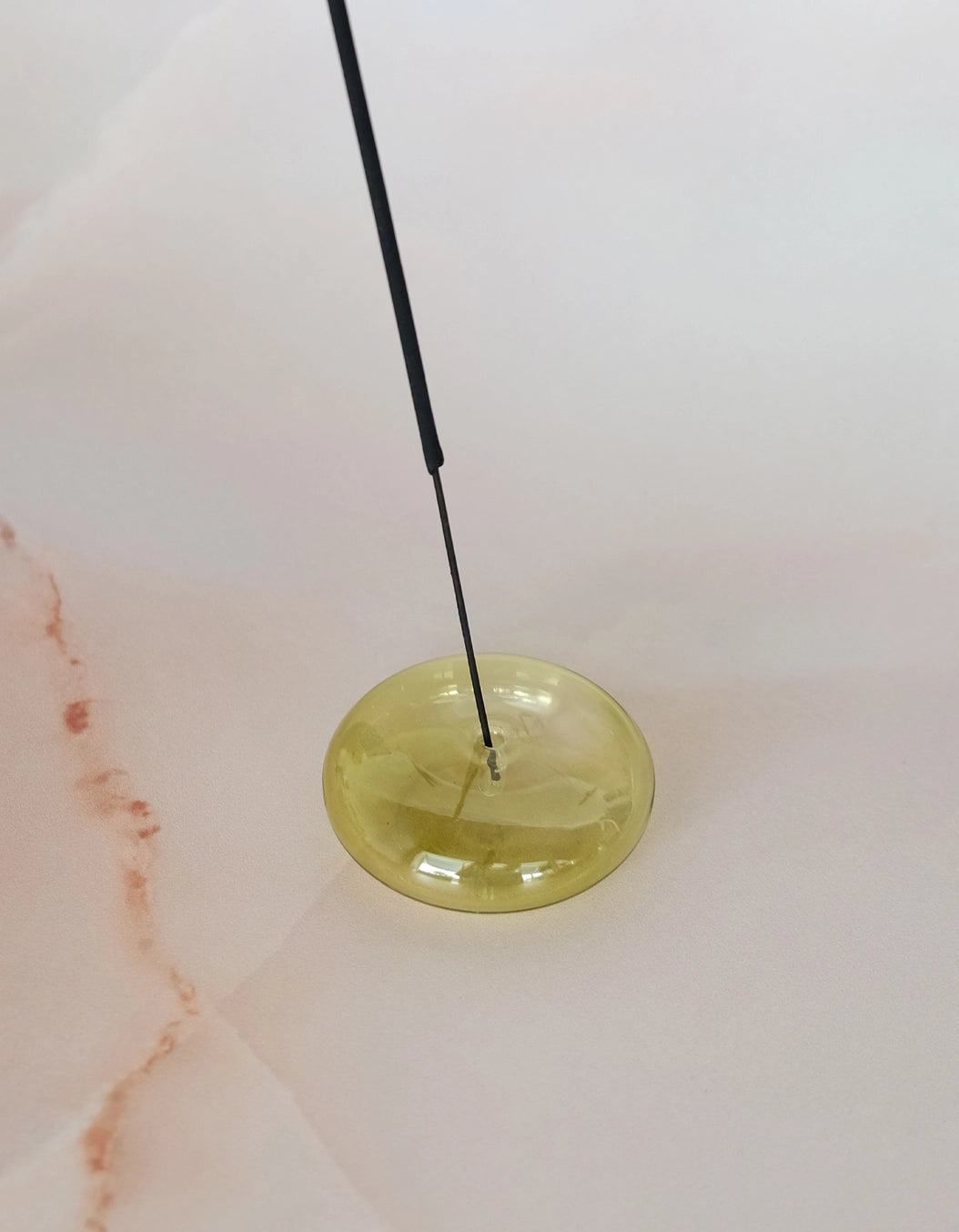 Glass Bubble Incense Burner - Translucent Green