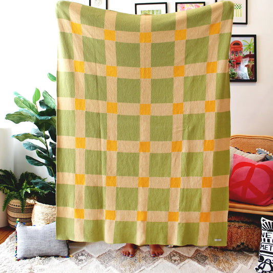 Gingham Knit Blanket